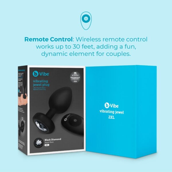 b-vibe vibrating jewel advanced plug - Black