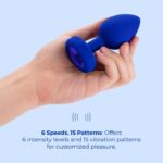 b-vibe vibrating jewel experienced plug - Navy