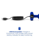 b-vibe vibrating jewel experienced plug - Navy