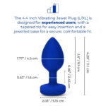 b-vibe vibrating jewel experienced plug - Navy