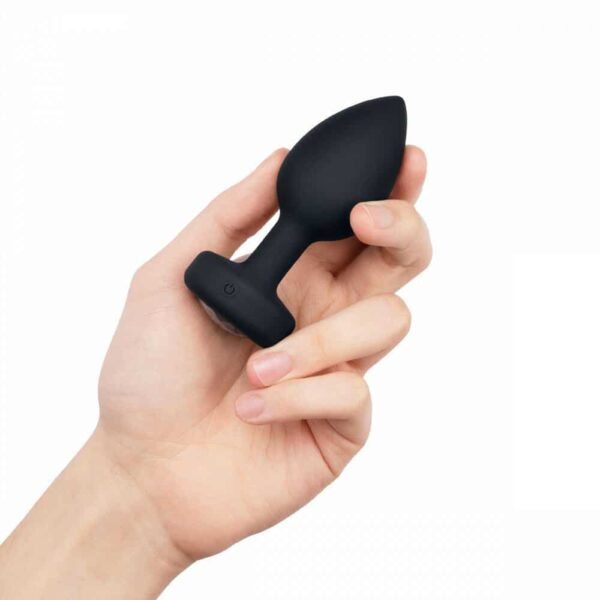 b-vibe vibrating jewel intermediate plug - Black