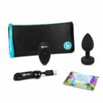 b-vibe vibrating jewel intermediate plug - Black