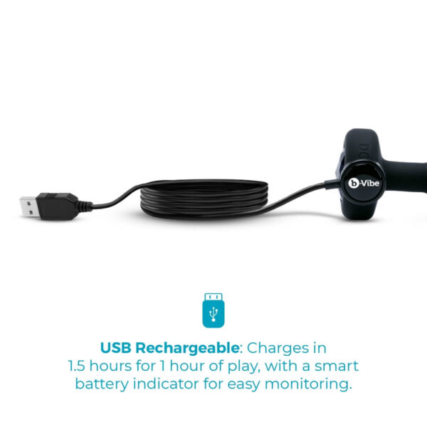 b-vibe vibrating jewel intermediate plug - Black