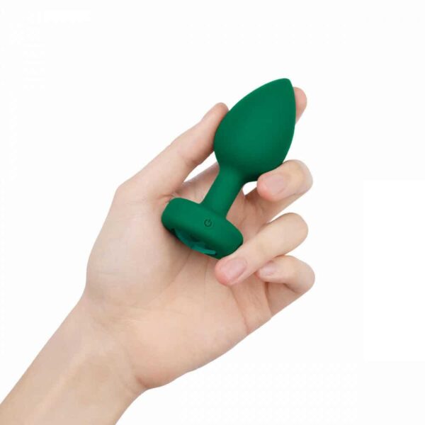 b-vibe vibrating jewel intermediate plug - Emerald