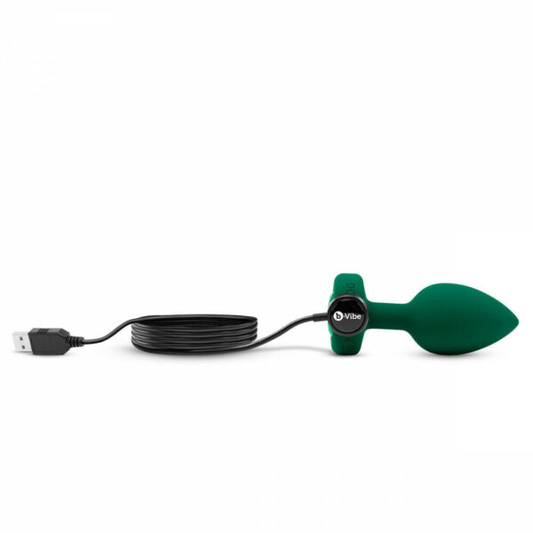 b-vibe vibrating jewel intermediate plug - Emerald