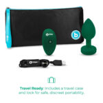 b-vibe vibrating jewel intermediate plug - Emerald