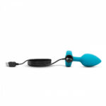 b-vibe vibrating jewel butt plug for beginners - Teal