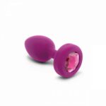 b-vibe vibrating jewel butt plug for beginners - Fuchsia