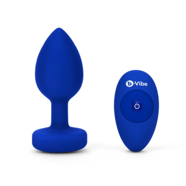 b-vibe vibrating jewel experienced plug - Navy