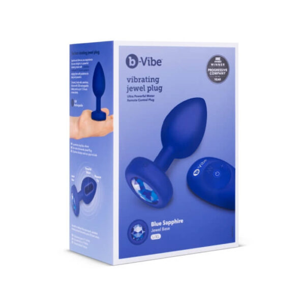 b-vibe vibrating jewel experienced plug - Navy