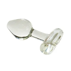 Crystal Delights Crystal-T Small Bulb Short Stem T-Handle Glass Butt Plug