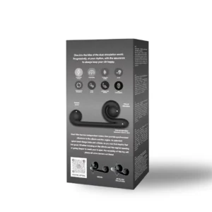 Snail Vibe Original Dual Stimulation Vibrator - Black packaging rear