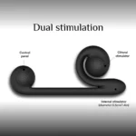 Snail Vibe Original Dual Stimulation Vibrator - Black