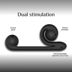 Snail Vibe Original Dual Stimulation Vibrator - Black