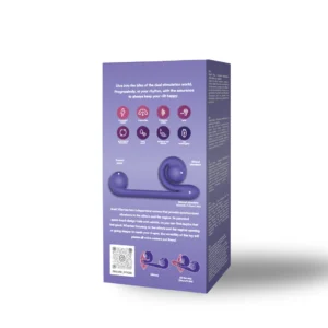 Snail Vibe Original Dual Stimulation Vibrator - Purple packaging rear