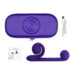 Snail Vibe Original Dual Stimulation Vibrator - Purple box contents