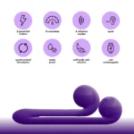 Features of the Snail Vibe Original Dual Stimulation Vibrator - Purple