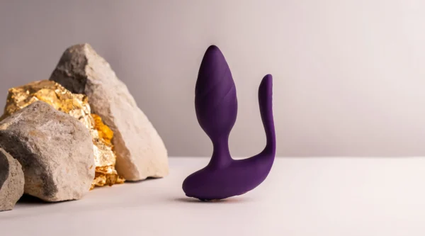 Rocks Off Cocktail Double Stimulation Butt Plug - Purple