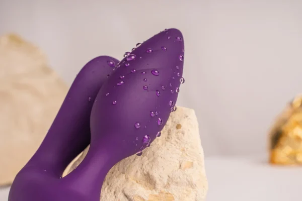 Rocks Off Cocktail Double Stimulation Butt Plug - Purple