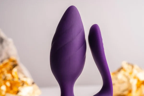 Rocks Off Cocktail Double Stimulation Butt Plug - Purple
