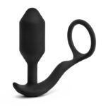 b-vibe vibrating snug & tug | Cock ring and weighted butt plug | medium