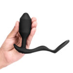 b-vibe vibrating snug & tug | Cock ring and weighted butt plug | medium