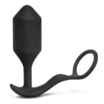 b-vibe vibrating snug & tug | Cock ring and weighted butt plug | XL