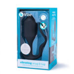 b-vibe vibrating snug & tug | Cock ring and weighted butt plug | XL