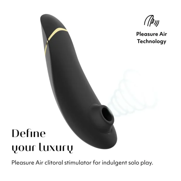 Womanizer Premium 2 Clitoral Vibrator - Black