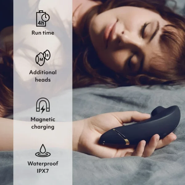 Womanizer Premium 2 Clitoral Vibrator - Black