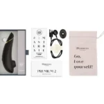 Womanizer Premium 2 Clitoral Vibrator - Black