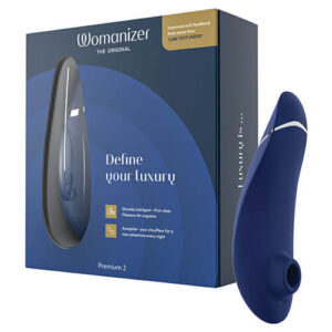 Womanizer Premium 2 Clitoral Vibrator - Blueberry