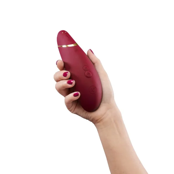 Womanizer Premium 2 Clitoral Vibrator - Bordeaux