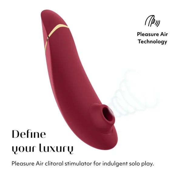 Womanizer Premium 2 Clitoral Vibrator - Bordeaux