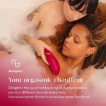 Womanizer Premium 2 Clitoral Vibrator - Bordeaux