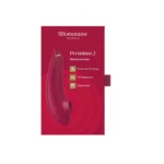 Womanizer Premium 2 Clitoral Vibrator - Bordeaux