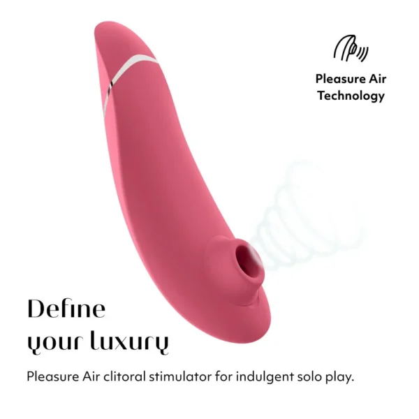 Womanizer Premium 2 Clitoral Vibrator - Raspberry