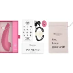 Womanizer Premium 2 Clitoral Vibrator - Raspberry