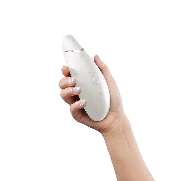 Womanizer Premium 2 Clitoral Vibrator - Warm Gray