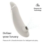 Womanizer Premium 2 Clitoral Vibrator - Warm Gray