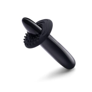 Le Wand Crystal Wand | Black Obsidian | Slim Wand with the included textured silicone ring