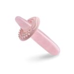 Le Wand Crystal Wand | Rose Quartz | Slim Wand with the included textured silicone ring