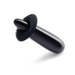 Le Wand Crystal Wand | Black Obsidian | Regular with the included textured silicone ring