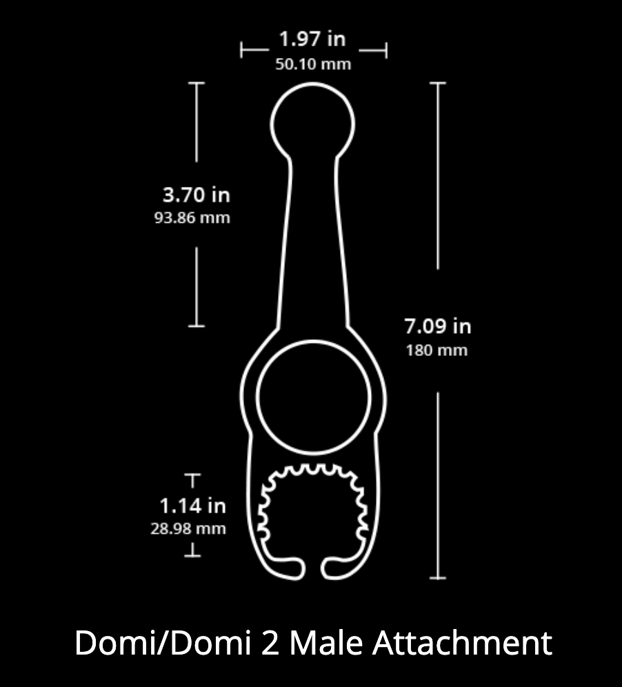 Lovense Domi & Domi 2 Male Wand Attachment Specs