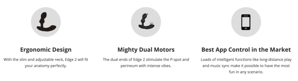 Lovense Edge 2 App-Controlled Prostate Massager - Highlights