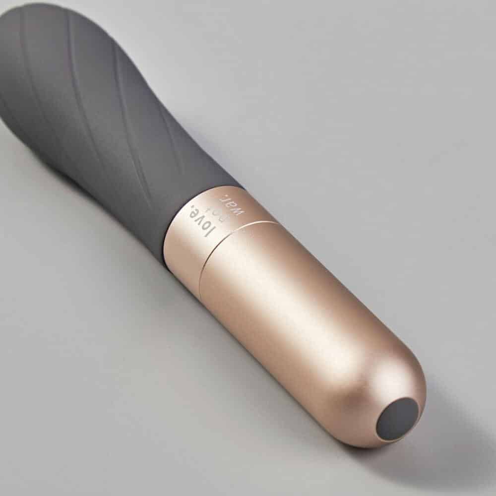 Love Not War Grá Textured Vibrator | Luxury Sex Toy for Women