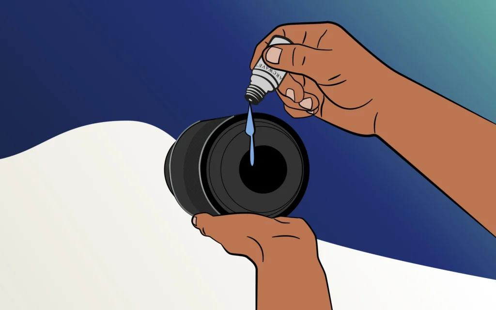 Arcwave Voy Compact Masturbator for Men-How it Works - Apply water-based lube
