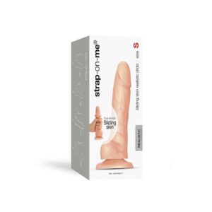 Vanilla Strap-on-Me Sliding Skin Realistic Dildo - Small