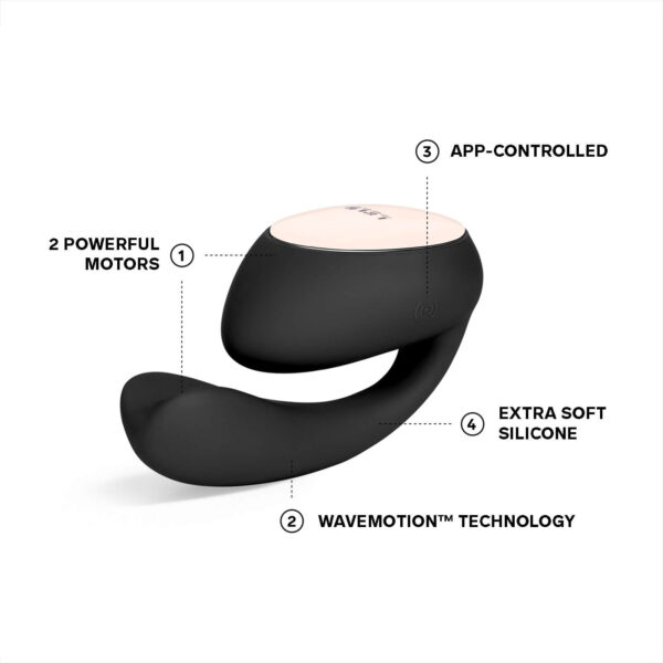 LELO IDA Wave Dual Stimulation Clitoral & G-spot Vibrator - Black