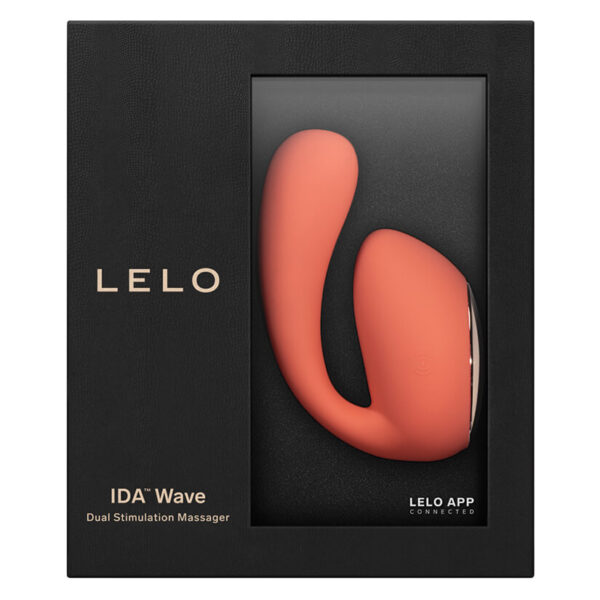 LELO IDA Wave Dual Stimulation Clitoral & G-spot Vibrator - Coral Red